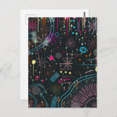 Maximalist Abstract Expression  Postkarte (Vorne/Hinten)