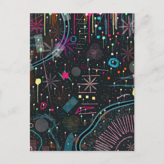 Maximalist Abstract Expression  Postkarte (Vorderseite)