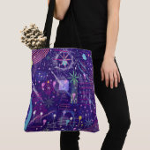 Maximalist Abstract on Purple Tasche (Von Nahem)