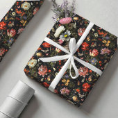 Maximalist Barock Floral Geschenkpapier