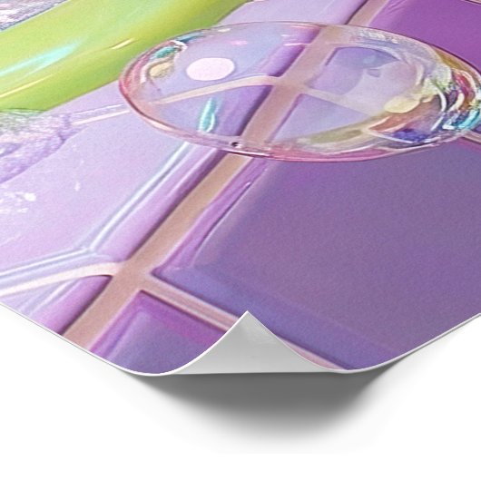 Maximalist Bathroom Wall Art, British shorthair Poster (Ecke)