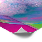 Maximalist Bathroom Wall Art, Orange Tabby Cat Poster (Ecke)