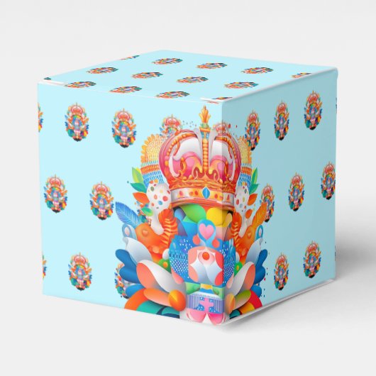 Maximalist Birthday Favor Box Geschenkschachtel (Vorderseite)