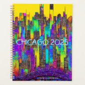 Maximalist Chicago Skyline Planer (Vorderseite)