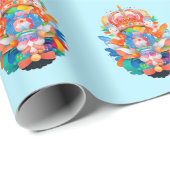 Maximalist Heraldic Wappen Geschenkpapier (Rolleneckpunkt)