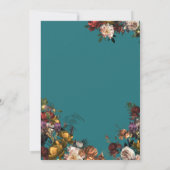 Maximalist Jewel Toned Wedding Einladung (Rückseite)