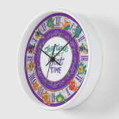 Maximalist Kitchen Decke Teatime Hütte Custom Uhr (Winkel)