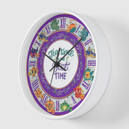 Maximalist Kitchen Decke Teatime Hütte Custom Uhr (Winkel)