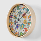 Maximalist Kitchen Decke Teatime Hütte Custom Uhr (Winkel)