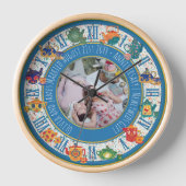 Maximalist Kitchen Decor Hippy Foto JEDE VERANSTAL Uhr (Vorderseite)