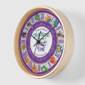 Maximalist Kitchen Tee Time Personalisiert JEDES E Uhr (Winkel)