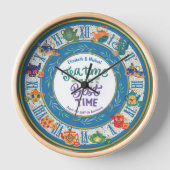 Maximalist Kitchen Tee Time Personalisiert JEDES E Uhr (Vorderseite)
