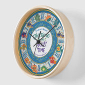 Maximalist Kitchen Tee Time Personalisiert JEDES E Uhr (Winkel)
