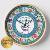 Maximalist Kitchen Tee Time Personalisiert JEDES E Uhr