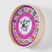 Maximalist Kitchen Tee Time Personalisiert JEDES E Uhr (Winkel)