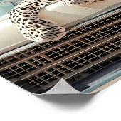 Maximalist Leopard Print, Luxury Leopard Poster (Ecke)