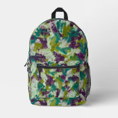 Maximalist Paint Splatters Bedruckter Rucksack (Vorderseite)