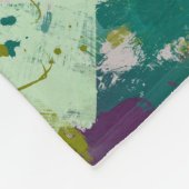 Maximalist Paint Splatters Fleecedecke (Ecke)