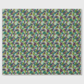 Maximalist Paint Splatters Geschenkpapier (Flach)