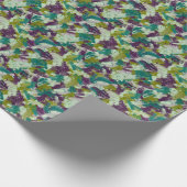 Maximalist Paint Splatters Geschenkpapier (Ecke)