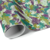 Maximalist Paint Splatters Geschenkpapier (Rolleneckpunkt)