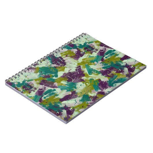 Maximalist Paint Splatters Notizblock (Linke Seite)