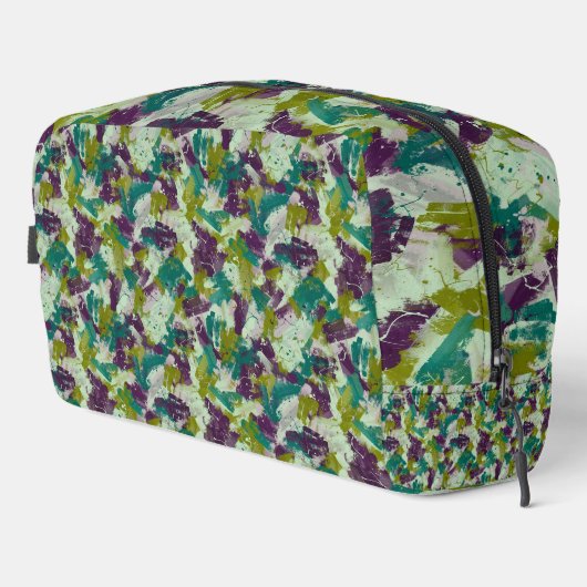 Maximalist Paint Splatters Waschbeutel (Rechte Ecke)