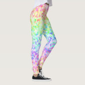 Maximalist Quirky Eclectic Colorful Rainbow Mosaik Leggings (Rechts)