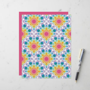 Maximalist Rainbow Floral Fountain