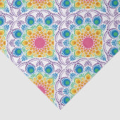 Maximalist Rainbow Floral Fountain Seidenpapier (Detail)