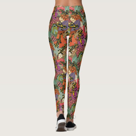maximalist salamander forest leggings (Rückseite)