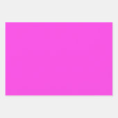 Maximalist Solid Fuchsia Bright Green Hot Pink Geschenkpapier Set (Vorderseite)