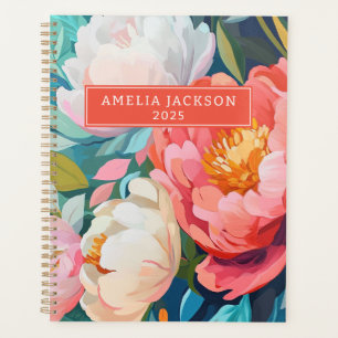 Maximalist Vibrant Floral Bold und bunt 2025 Planer