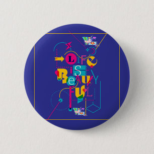 Maximalistische Designs für dynamische Persönlichk Button