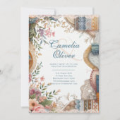 Maximalistische Einladungen für Hochzeiten mit vie (Vorderseite)