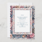 Maximalistische Einladungen für Hochzeiten mit vie (Rückseite)