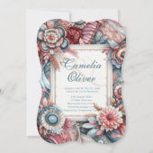 Maximalistische Einladungen für Hochzeiten mit vie (Vorderseite)