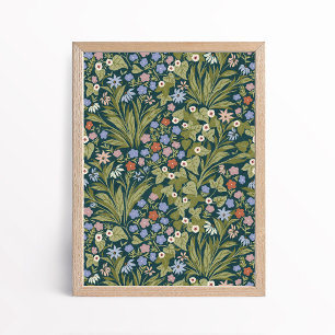Maximalistische malerische florale botanische Wand Poster