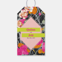 Maximalistische moderne marbelierte Blumenhochzeit