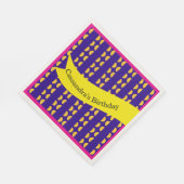 Maximalistische Wiederholung des Musters am Geburt Serviette (Ecke)