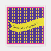 Maximalistische Wiederholung des Musters am Geburt Serviette (Vorderseite)