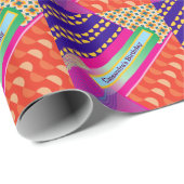 Maximalistische Wiederholung von Mustern zum Gebur Geschenkpapier (Rolleneckpunkt)