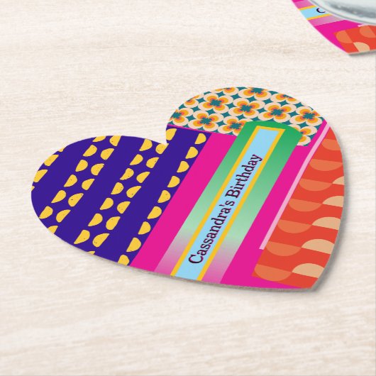 Maximalistische Wiederholung von Mustern zum Gebur Untersetzer (angewinkelt)