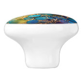 Maximalistischer Dekorstil für Alkoholtupfer Keramikknauf (Seitenansicht)