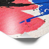 Maximalistischer, Picasso-inspirierter geometrisch Fotodruck (Ecke)