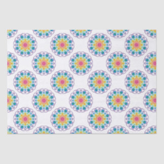 Maximalistischer Regenbogen-Blumenbrunnen Polka Do Seidenpapier