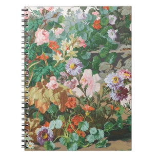 Maximalistischer Traum Vintage-Blumen Notizblock