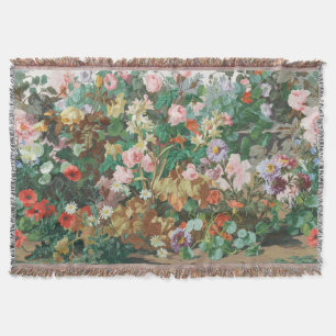 Maximalistischer Traum Vintage-Blumenmuster Decke