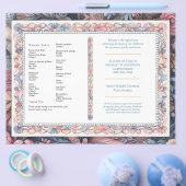 Maximalistisches Hochzeitsprogramm Shabby Chic Vin (Einzeln)