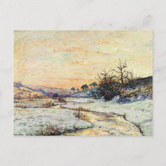 Maxime Maufra - Morgen im Winter Postkarte (Vorderseite)